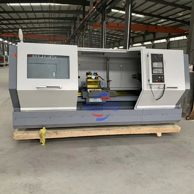 2 άξονες αυτόματη μηχανή CNC lathes μηχανή GSK εργαλεία επίπεδο κρεβάτι