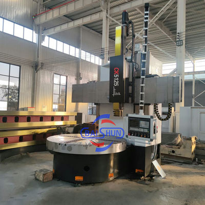 CK5125 Στροφικό τραπέζι βαρύ φορτίο μονό στήλη CNC κατακόρυφο στρογγυλομηχανή