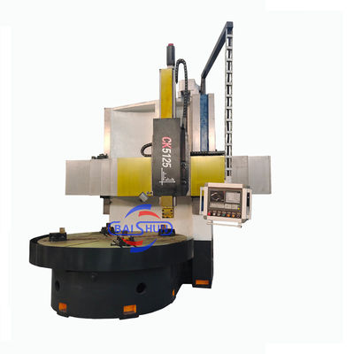 CK5125 Σύστημα στροφής υψηλής απόδοσης Cnc μονό στήλη κατακόρυφο VTL Cnc