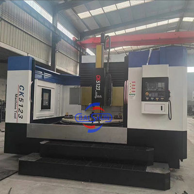 CK5123 Cnc κάθετη μηχανή γύρισμα VTL μονό στήλη Cnc κάθετη στροφή πύργο