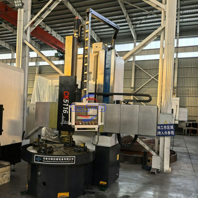 CK5116A 2 άξονες κάθετη μηχανή γραμμής CNC 1600mm διαμέτρου στροφής
