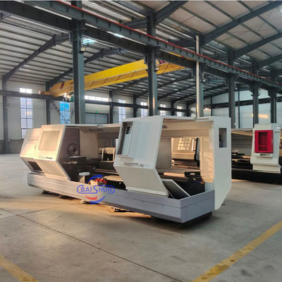 Οριζόντια μηχανή στροφής CNC 500 mm Swing 1500 mm Workpiece